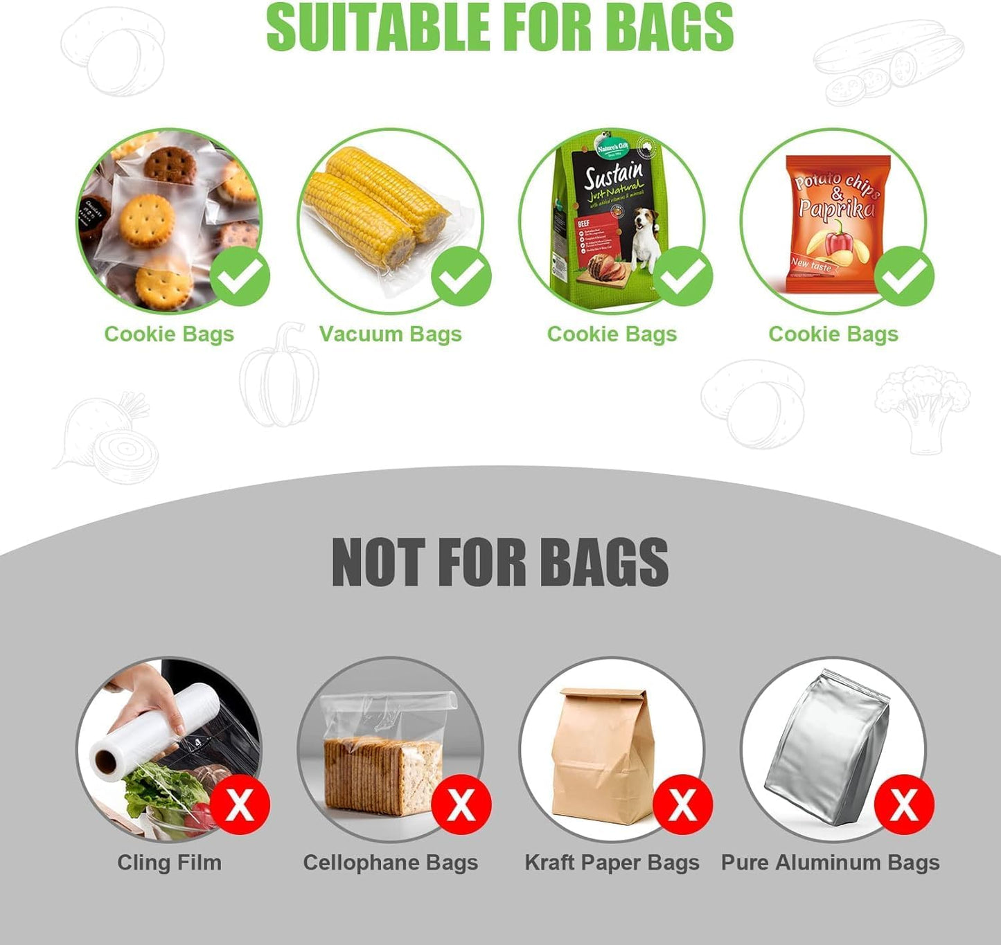 Portable Mini Handy Sealing Machine for Home Food Storage Vacuum Bag