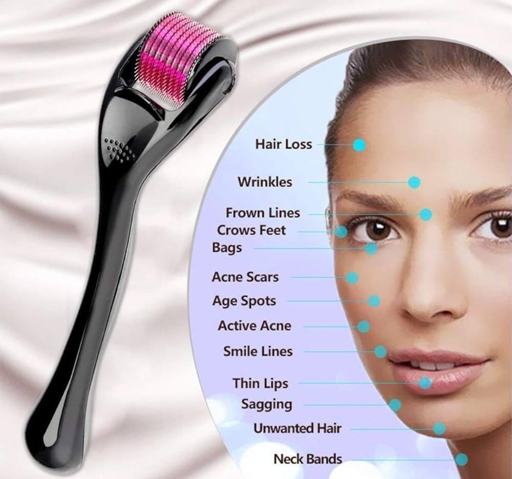 Derma Roller For Hair Growth 0.5 mm with 540 Stainless Steel Needles