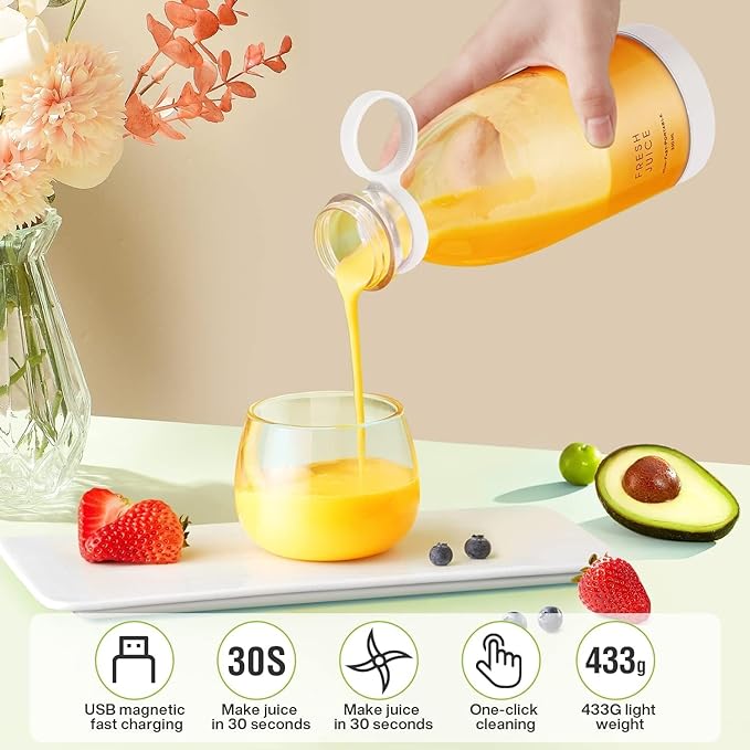Portable Blender, USB Rechargeable Mini Juicer Blender